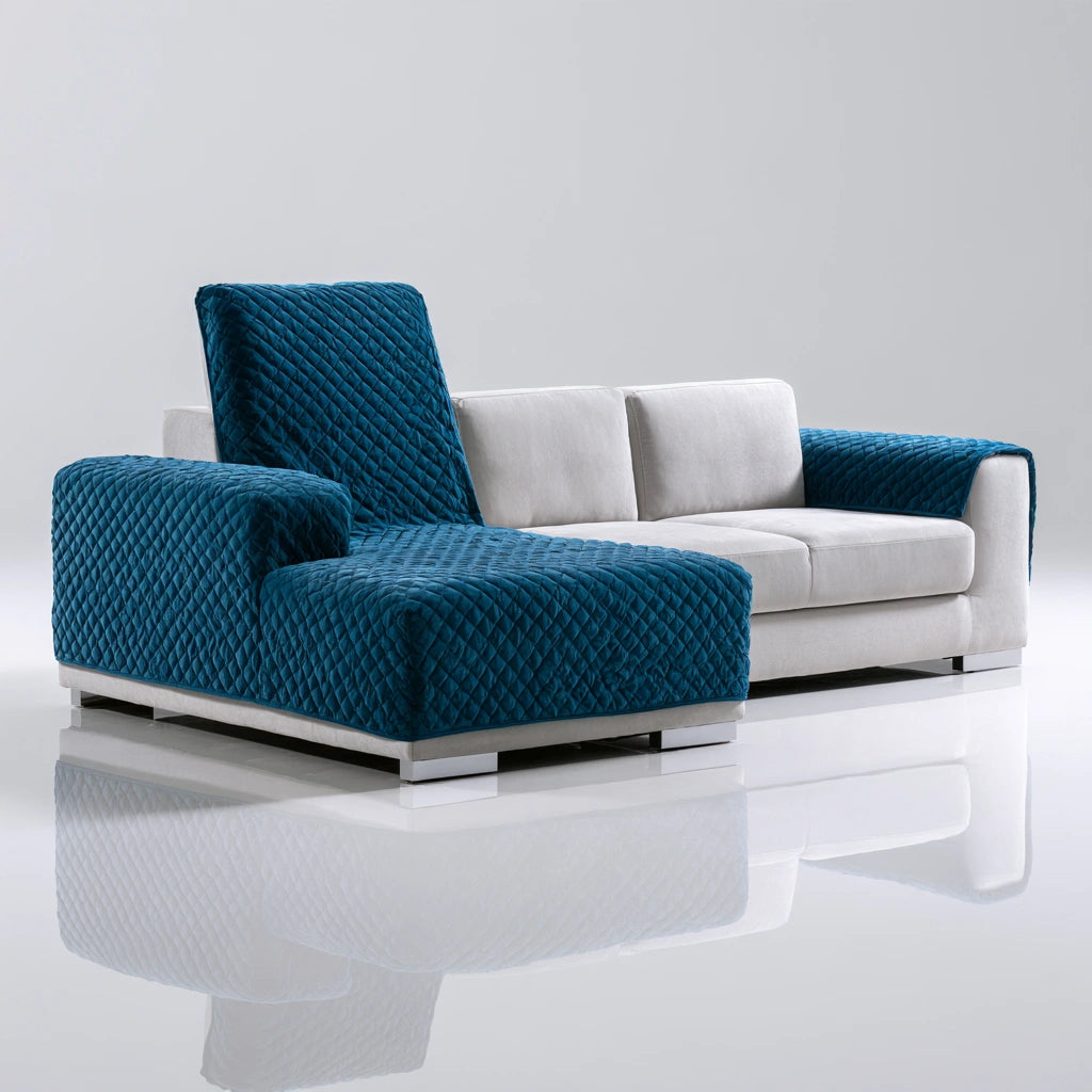Nowoczesna sofa, z aksamitu, kolor: jasnoszary