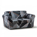 Sofa dwuosobowa, o nowoczesnej formie, kolor: szary