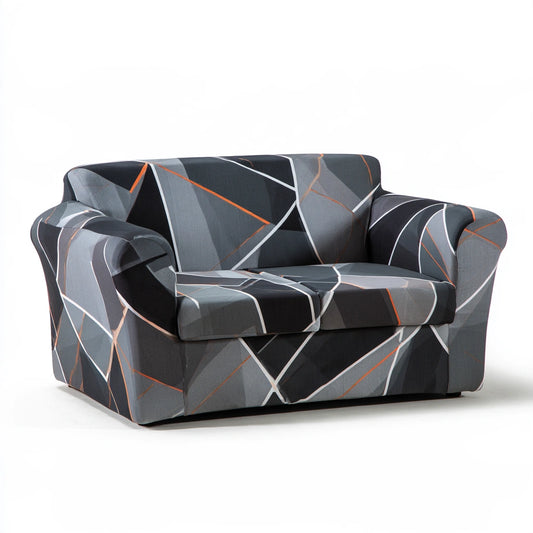 Sofa dwuosobowa, o nowoczesnej formie, kolor: szary