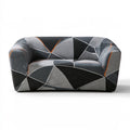 Sofa dwuosobowa, o nowoczesnej formie, kolor: szary